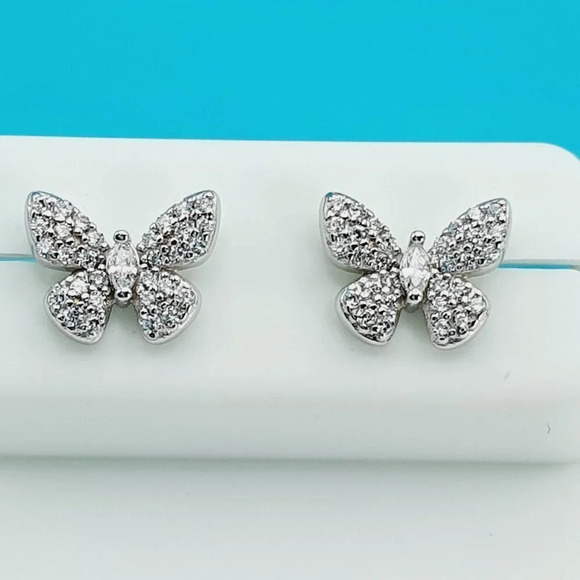 "925 Sterling Silver CZ Beautiful Earrings for Women, 1USPAR4156 - Picture 4 of 11